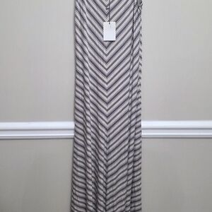 Bella Luxx Los Angeles Maxi Sundress Size Large Taupe Black New With Tagd